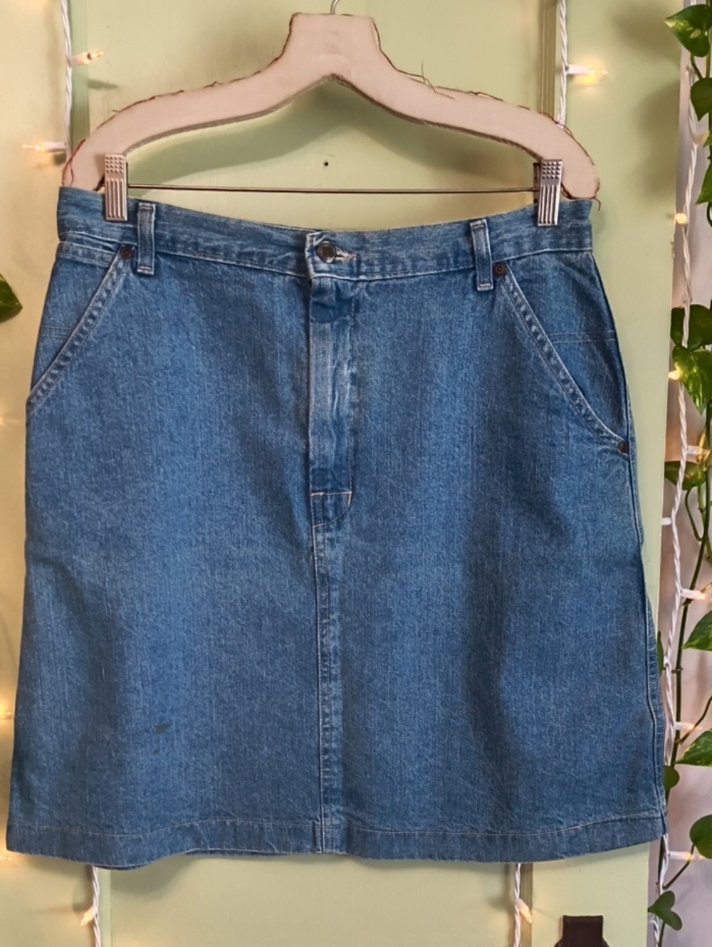 Women's St. John's Bay Denim Skirt 16